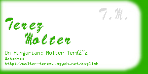 terez molter business card